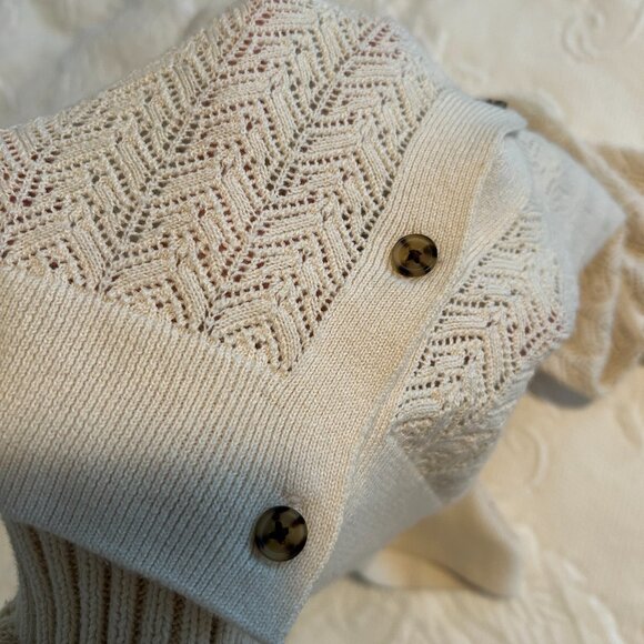Gap Pointelle Cotton Cardigan (Size S) - Picture 6 of 6